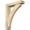 Ekena Millwork Thorton Block Rough Sawn Bracket w/ Offset Brace, Douglas Fir, 4"W x 16"D x 20"H BKT0402X16X20THR05RDF - alternate 1